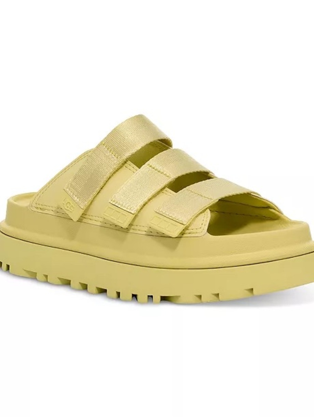 UGG Goldenglow Women's Slide Pale Yellow Sandals Sz 8